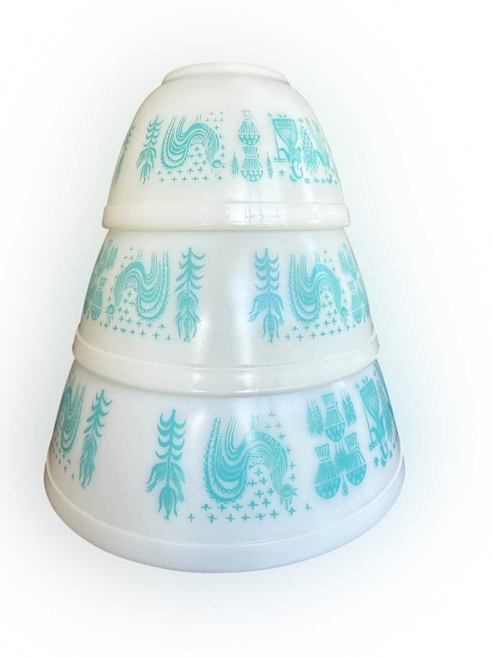 Vintage Pyrex Butterprint Cinderella Bowl Set 401 402 403 - Picture 4 of 10